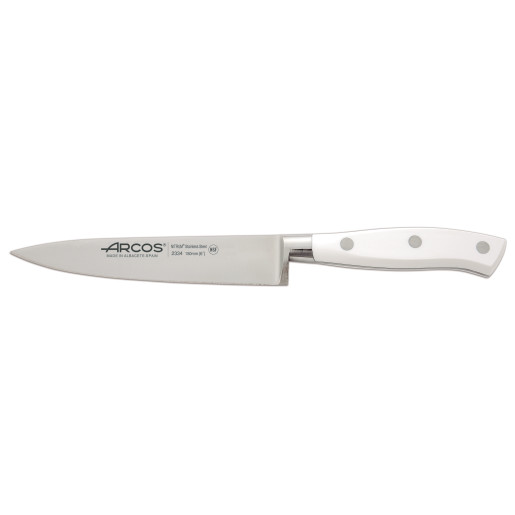 Set Promotional ARCOS "RIVIERA BLANC": Cutitul Bucatarului 200mm, Cutit Santoku 180mm, Cutit de Paine 200mm, Cutit de Bucatarie 150mm, Cutit de decojit 100mm