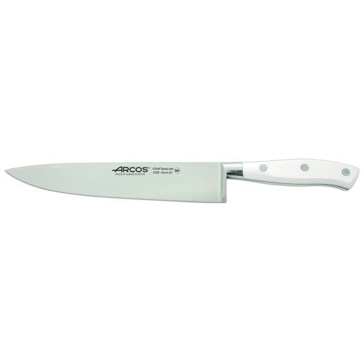 Set Promotional ARCOS "RIVIERA BLANC": Cutitul Bucatarului 200mm, Cutit Santoku 180mm, Cutit de Paine 200mm, Cutit de Bucatarie 150mm, Cutit de decojit 100mm