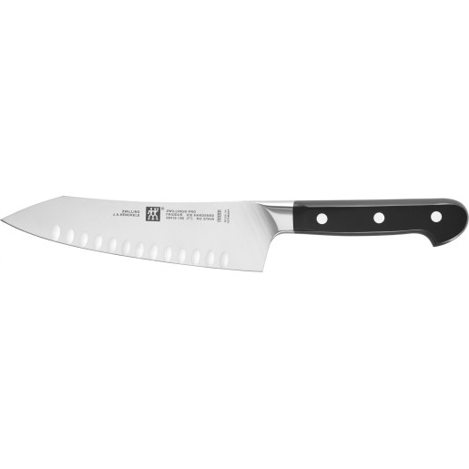 Set Promotional ZWILLING "PRO":  Cutitul Bucatarului 200mm + Cutit Santoku 180mm + Cutit Universal 130mm+ Cutit pentru Legume si Fructe  90mm