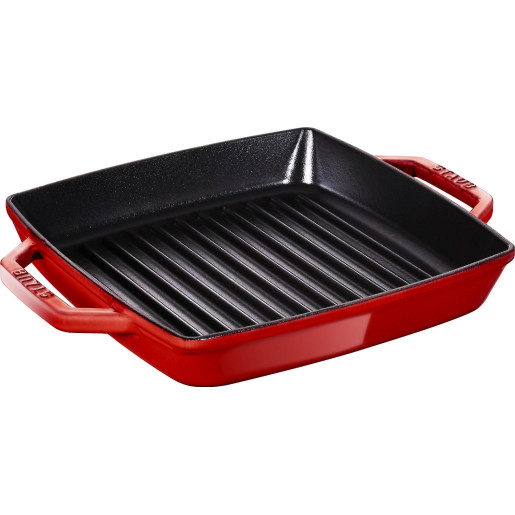 Grill de fonta STAUB 23cm (rosu)