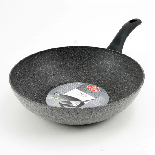 Tigaie WOK NEADERENTA (fara PFOA) BALLARINI "CORTINA GRANITIUM", 5 ANI Garantie, 28cm