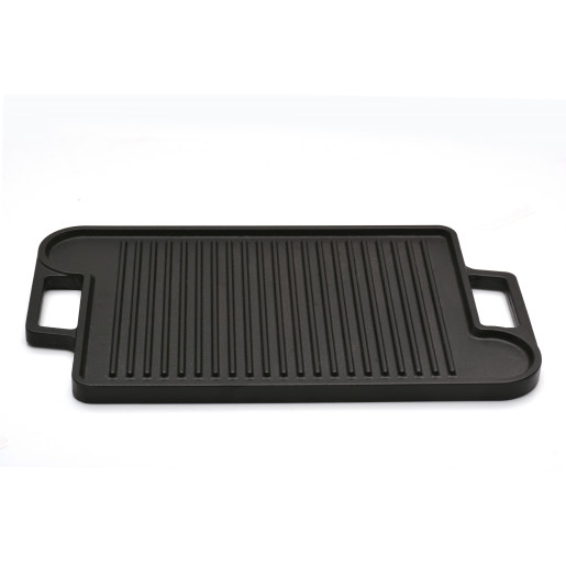 Plita GRILL din fonta SILVER 21x37cm, suport inclus