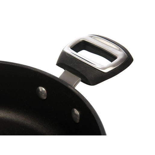 Set Promotional Tigaie+Cratita, Neaderente (fara PFOA), cu Capac sticla termorezistenta, 10 ANI GARANTIE, Ballarini "Taormina", 24/24cm, baza TITAN, inclusiv INDUCTIE