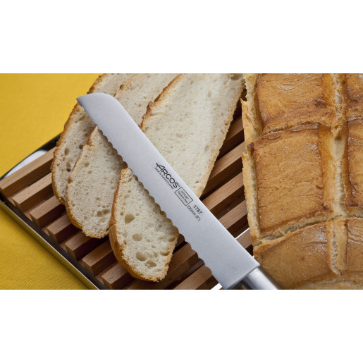 Set Promotional ARCOS "RIVIERA BLANC": Cutitul Bucatarului 200mm, Cutit Santoku 180mm, Cutit de Paine 200mm, Cutit de Bucatarie 150mm, Cutit de decojit 100mm