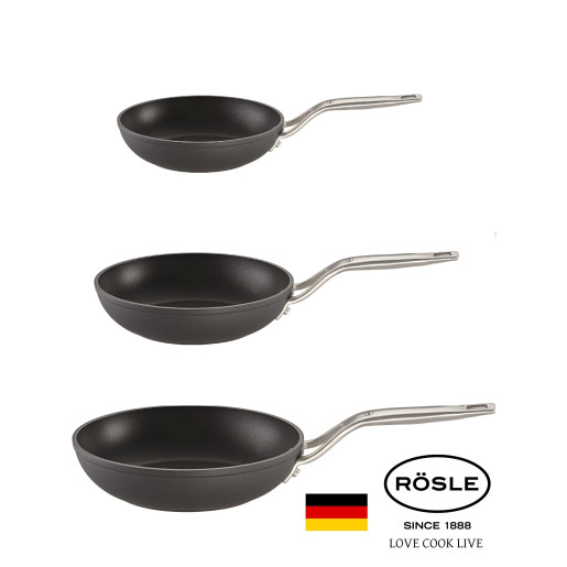 RÖSLE Set Tigai Profesionale Neaderente "Raise" 28cm+24cm+20cm, Inductie