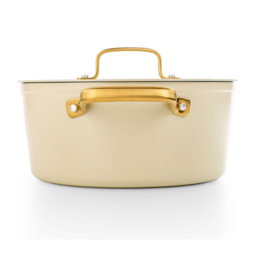 Cratita CERAMICA NEADERENTA FARA PFOA/PTFE, inclusiv INDUCTIE, ARCOS "Samoa Iconic", aluminiu forjat + Otel Inox, beige, 24cm 