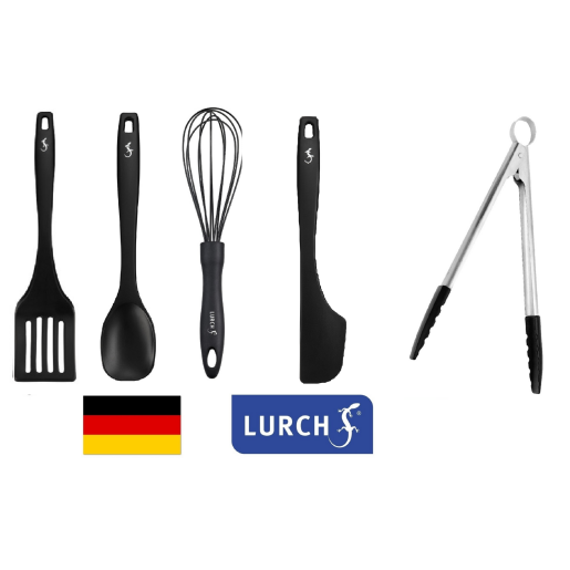 Set LURCH (Germania) 5 piese din Platinum-Silicon pentru vase neaderente 