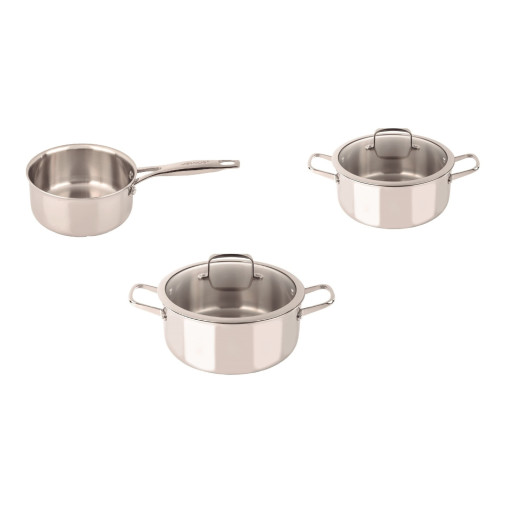 Set Oale Inox 10 ANI GARANTIE, 5 piese, inclusiv INDUCTIE, ARCOS "FORZA"