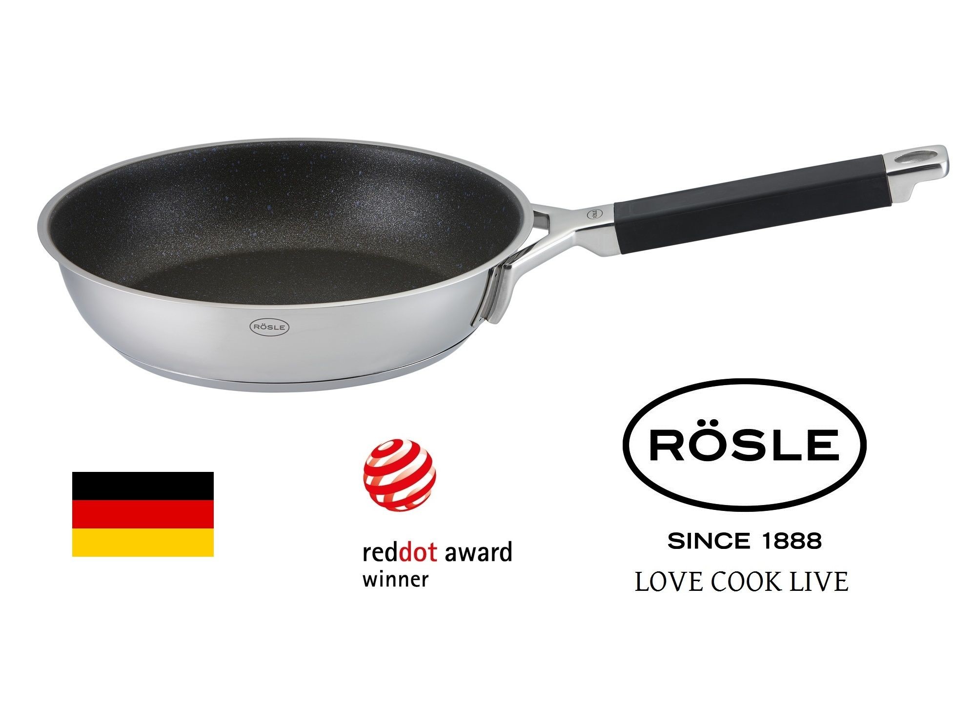 Rosle Tigaie Profesionala Cu Strat Neaderent Metal Safe Proresist