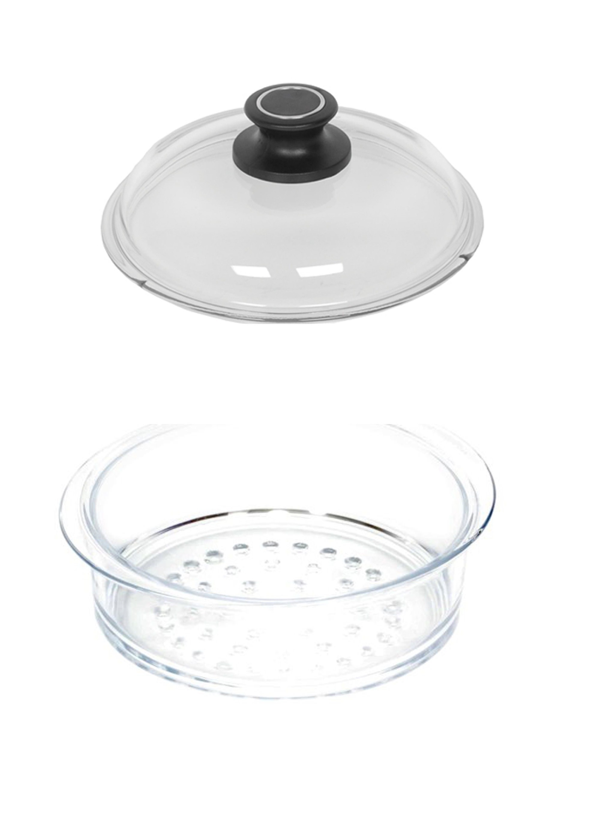 Set Pentru Gatit La Aburi Amt Gastroguss Prod Germania Sita Capac Sticla Termorezistenta 24 Cm Chefmania Ro