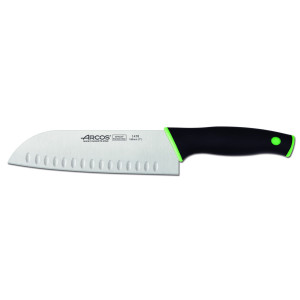 Cutit Santoku (Lama cu Alveole) ARCOS, gama DUO, 180mm