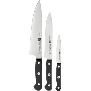 Set Cutite ZWILLING GOURMET 3 piese: Cutitul Bucatarului, Cutit de Feliat, Cutit de Decojit