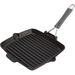 Grill de fonta STAUB, maner rabatabil, 24x24cm