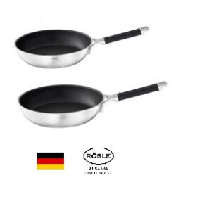 RÖSLE Set Tigai Profesionale Neaderente " Silence Pro", din Otel Inoxidabil 18/10 28cm +24cm, Inductie