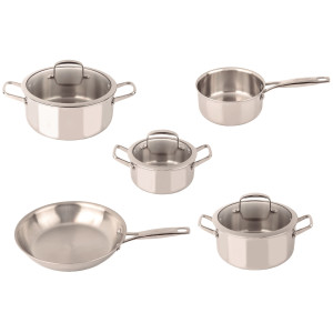 Set Oale Inox 10 ANI GARANTIE, 8 piese, inclusiv INDUCTIE, ARCOS "FORZA"