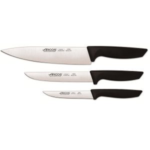 Set Promotie ARCOS Niza 3 piese: Cutitul Bucatarului 200mm+ Cutit de Bucatarie 150mm+ Cutit pentru Legume si Fructe 110mm