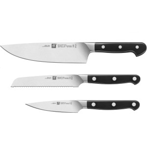 Promotie ZWILLING "PRO": Set Cutitul Bucatarului 200mm + Cutit Universal 130mm+ Cutit de Decojit 100mm