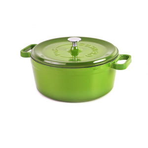 Cratita de fonta SILVER 28cm, Verde