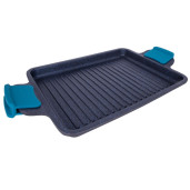 Grill antiaderent FARA PFOA, 8 straturi, 5.5mm grosime, inclusiv INDUCTIE, ARCOS "Thera", aluminiu turnat, 34x22cm