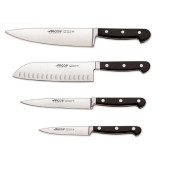 Set Promotional ARCOS "CLASICA": Cutitul Bucatarului 21cm, Cutit Santoku 18cm, Cutit de Fileuri 16cm, Cutit de Decojit 10cm