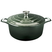 Oala de Fonta emailata "LA CUISINE", Hunting Green, 28cm