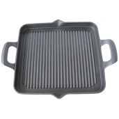 Grill de fonta emailata "LA CUISINE", Negru-Mat, 29cm x 26cm