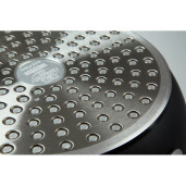 Set Promotional Tigaie+Cratita, Neaderente (fara PFOA), cu Capac sticla termorezistenta, 10 ANI GARANTIE, Ballarini "Taormina", 24/24cm, baza TITAN, inclusiv INDUCTIE