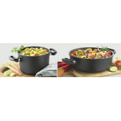 CAPAC pentru Cratita Neaderenta "La Cocotte", 9mm grosime, AMT Gastroguss (prod. Germania), Oval, 32x25x12cm