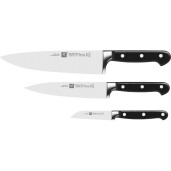 Promotie : Set ZWILLING PROFESSIONAL „S” 3 piese: Cutitul Bucatarului 200mm + Cutit de Feliat 160mm + Cutit de Legume si Fructe 80mm