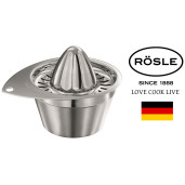 RÖSLE Presa pentru Lamai, Mare, Solida, 0.5litri, diametru 18cm, din Otel Inoxidabil 18/10, 20 ANI GARANTIE