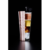 Pahar termo-izolant pt  băuturi calde sau reci,  LURCH (Germania), oțel inoxidabil, roz, 0.4l