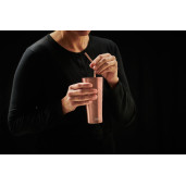 Pahar termo-izolant pt  băuturi calde sau reci,  LURCH (Germania), oțel inoxidabil, roz, 0.4l