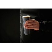 Pahar termo-izolant pt  băuturi calde sau reci,  LURCH (Germania), oțel inoxidabil, gri, 0.4l