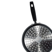 Set Promotional Tigaie+Cratita, Neaderente (fara PFOA), cu Capac sticla termorezistenta, 10 ANI GARANTIE, Ballarini "Taormina", 24/24cm, baza TITAN, inclusiv INDUCTIE