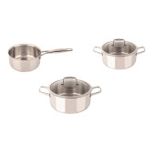  Set Oale Inox 10 ANI GARANTIE, 5 piese, inclusiv INDUCTIE, ARCOS "FORZA"