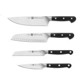 Set Promotional ZWILLING "PRO":  Cutitul Bucatarului 200mm + Cutit Santoku 180mm + Cutit Universal 130mm+ Cutit pentru Legume si Fructe  90mm